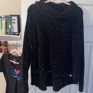 Super soft black turtleneck sweater